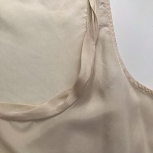 JCrew 100% Silk Off-white tank- size 2